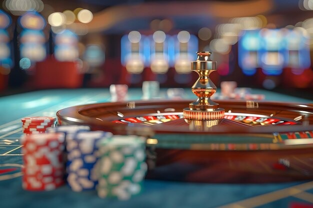 Roulette during Grand Slam Roulette wheel spinning during Grand Slam session